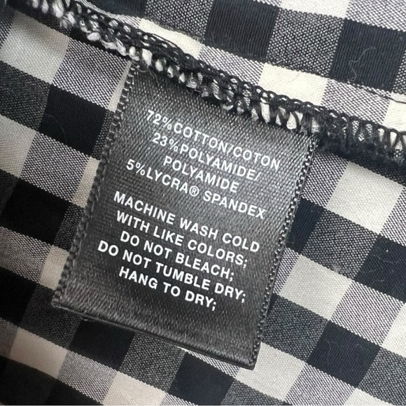 Lafayette 148 Women's Leigh Gingham Plaid Button Down Top In Size 6 - Picture 5 of 9
